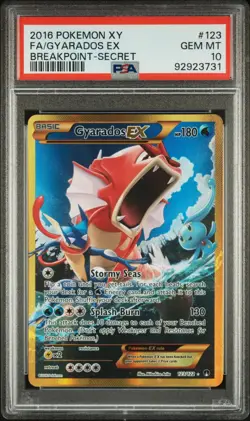 PSA 10 Gyarados EX - 123/122, Breakpoint - Secret Rare - Pokemon Card - Image 1