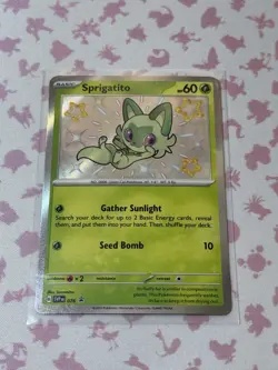 Sprigatito 076 Scarlet & Violet Promo Holo LP Pokemon TCG Card - Image 1