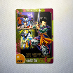 S0063 Son Gohan 159 Japanese Dragon Ball x Morinaga Clear Wafer Card - Image 1