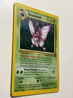 Venomoth 13/64 Holo Rare Jungle Pokemon Card LP - Image 2