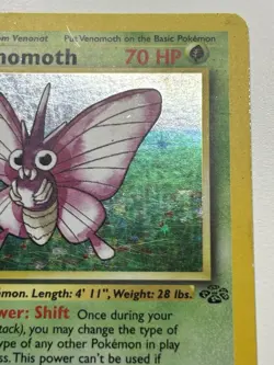 Venomoth 13/64 Holo Rare Jungle Pokemon Card LP - Image 4