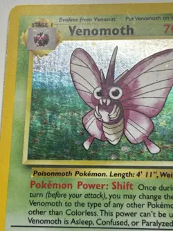 Venomoth 13/64 Holo Rare Jungle Pokemon Card LP - Image 5