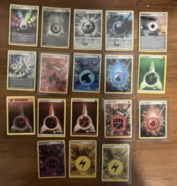 Rare Pokemon Energy 18 Card Lot Holos, Promos, Full Art - Image 1