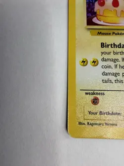 Birthday Pikachu 24 Holo Black Star Celebrations Promo Pokemon Card NM - Mint - Image 3