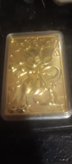 Genetic Pokemon Evolution Mewtwo 23K Gold Card in Box "1999" - Great Condition - Image 1