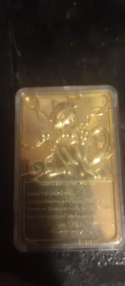 Genetic Pokemon Evolution Mewtwo 23K Gold Card in Box "1999" - Great Condition - Image 2