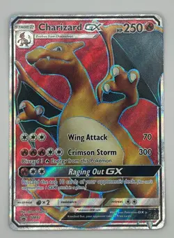 2017 Pokemon TCG Charizard-GX Holo Promo Card SM60 250 HP Raging Out GX - Image 1