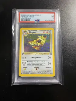 1999 Pokemon Jungle Pidgeot TCG #8 1st Edition Holo Rare Card PSA 7 NM - Image 1