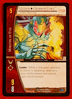 2005 Marvel VS System Ultron: Crimson Cowl Card (Marvel Legends) MAV-149 - Image 1