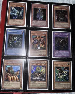 Yugioh Binder Collection Lot High End Cards Vintage RARE Duel Monsters Edison GX - Image 1