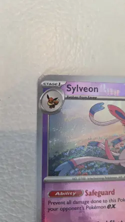 Pokemon Sylveon Prismatic Evolutions Holo Card 040/131 Master Ball Pattern - Image 2