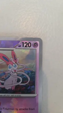 Pokemon Sylveon Prismatic Evolutions Holo Card 040/131 Master Ball Pattern - Image 3