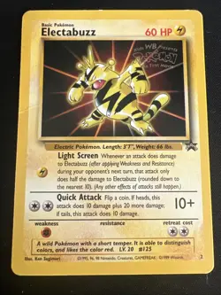 Wizards of the Coast (WotC) Black Star Promo Pokemon Card Lot: Electabuzz & Mew - Image 2