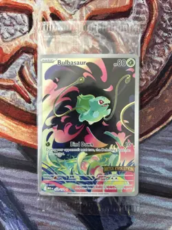 Brand New Sealed Bulbasaur Mega Evolution Box Topper Stamped Promo Card x1 - Image 1