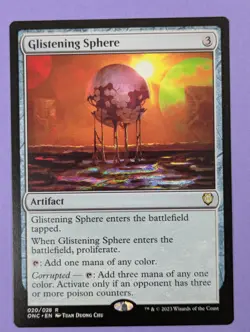 MTG: Phyrexia: All Will Be One Commander: Glistening Sphere #020/028 Rare - NM - Image 1