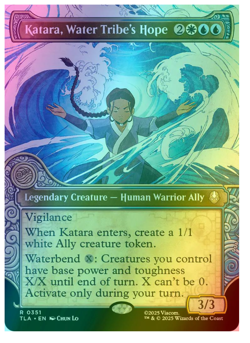 Katara, Water Tribe's Hope - Foil - Showcase Avatar MTG - Image 1