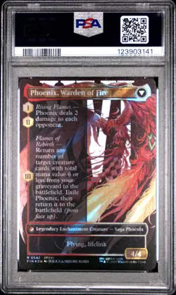 3141 Joshua Phoenix Dominant 2025 MTG Final Fantasy #0542 Surge Foil PSA 10 - Image 2