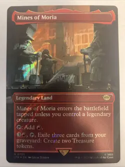 Mines of Moria - Borderless Surge FOIL - LOTR #759 Rare, NM, MTG - Image 1