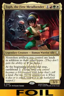 1x - Toph, the First Metalbender - FOIL - Avatar: The Last Airbender MTG - Image 1