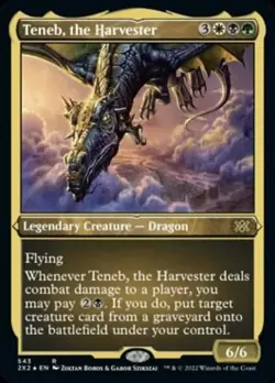 Teneb, the Harvester (Foil Etched) [Double Masters 2022] Foil Near Mint - Image 1