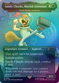 Sandy Cheeks, Martial Astronaut - Foil - Spongebob Secret Lair - MTG - NM - Image 1