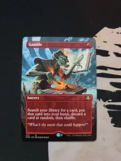Gamble (Borderless) Dominaria Remastered Regular - Image 1