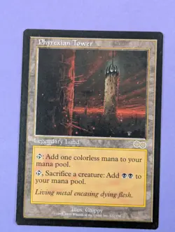 MTG Magic The Gathering: Urza's Saga: Phyrexian Tower Rare #322/350 - NM - Image 2