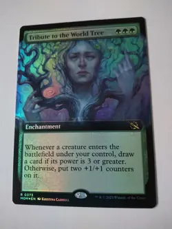 MTG Tribute to the World Tree FOIL Extended Art - MOM / 0373 - - Image 1