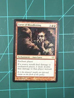 MTG Curse of Bloodletting Dark Ascension Regular - Image 1