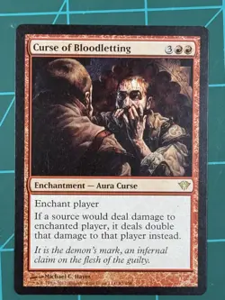 MTG Curse of Bloodletting Dark Ascension Regular - Image 2