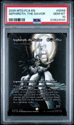 4545 Sephiroth The Savior 2025 MTG Final Fantasy FCA #0049 PSA 10 - Image 1