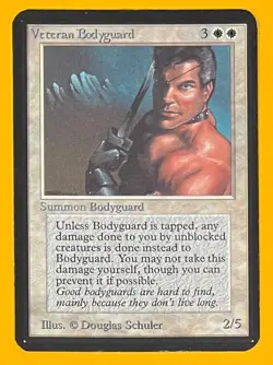 MTG VETERAN BODYGUARD Alpha (OldManMTG 012-018) - Image 1