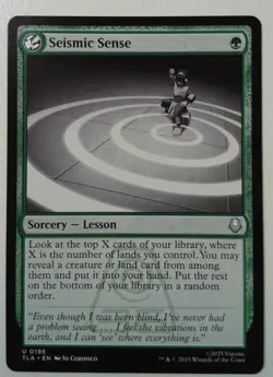 Seismic Sense *Uncommon* Magic MtG x1 Avatar: The Last Airbender - Image 1