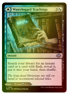 Waterlogged Teachings // Inundated Archive - Foil Modern Horizons 3 MTG - Image 1