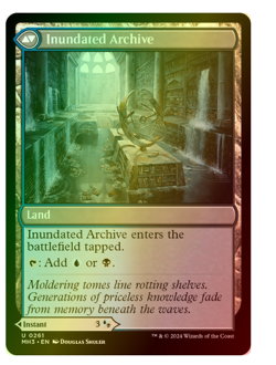Waterlogged Teachings // Inundated Archive - Foil Modern Horizons 3 MTG - Image 2