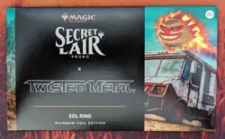 Sealed Twisted Metal x Secret Lair Promo Sol Ring Rainbow FOIL MTG Magic - Image 1