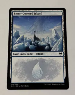 MTG Snow-Covered Island (278) Kaldheim NM - Image 1
