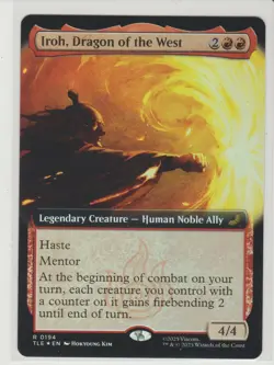 Iroh, Dragon of the West - Extended Art Foil Rare MtG Card TLE 194 - Image 1