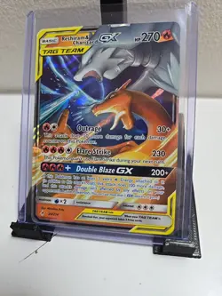 Pokemon TCG Reshiram & Charizard GX 20/214 Sm-Unbroken Bonds Tag Team Holo Card - Image 1