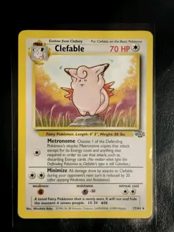Clefable 17/64 Rare Jungle Pokemon Card - Image 1