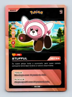 Stufful 185/200 South America (Peru) Out of Print NM/LP Pokemon Card - Image 1