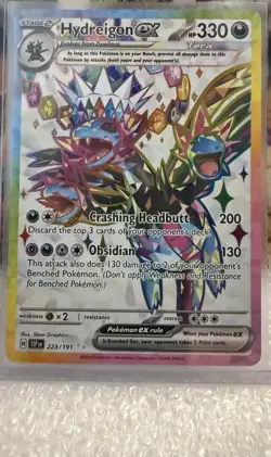 Pokemon TCG Surging Sparks Hydreigon EX 223/191 Full Art Ultra Rare Holo - Image 1
