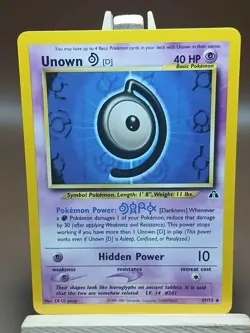 MP Unown [D] Uncommon Neo Discovery 47/75 - POKEMON TCG - Image 1