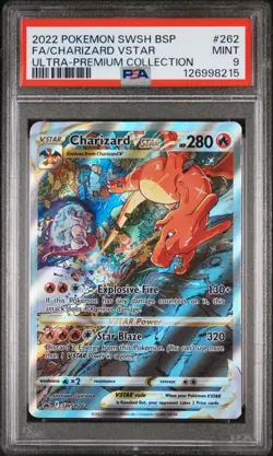 Pokemon 2022 Charizard VSTAR SWSH262 Charizard Ultra Premium Collection PSA 9 - Image 1