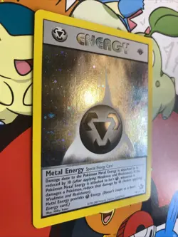2000 WOTC Pokemon Metal Energy 19/111 Neo Genesis 1st Edition LP ?? DOUBLE Swirl - Image 2