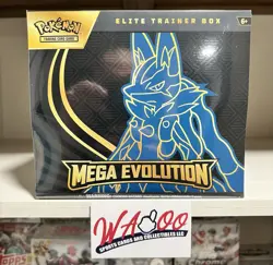 Pokemon TCG Mega Evolution Lucario ETB Factory Sealed Elite Trainer Box! - Image 1