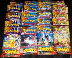 Pokemon TCG SURGING SPARKS 20 Packs SV08 (Lot of 20) - Image 1