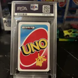 2020 UNO POKEMON JPN BACK-BLUE-#0 PIKACHU PSA 10 - Image 2