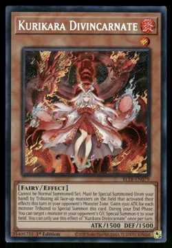 Yugioh! Kurikara Divincarnate BLTR-EN079 Secret Rare - Image 1