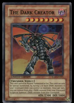 Yugioh! The Dark Creator RGBT-ENSE1 Super Rare MP - Image 1